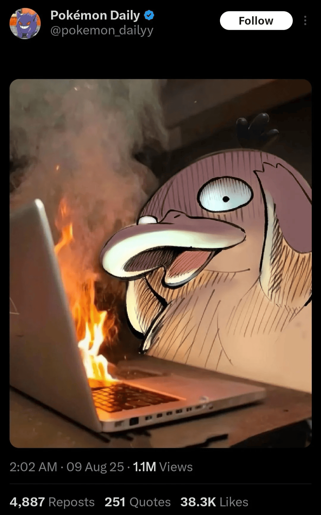 Psyduck having a bad day